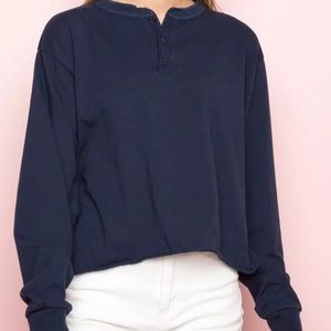 brandy melville navy allie thermal